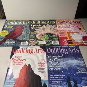 Quilting Arts Magazine 2018 Lot of 5 , Issues 90-95